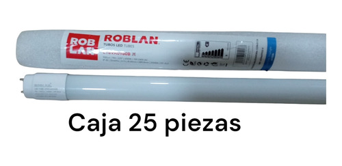 Tubo Led 9w T8 Luz Blanca Roblan Marca Española Caja 25pieza