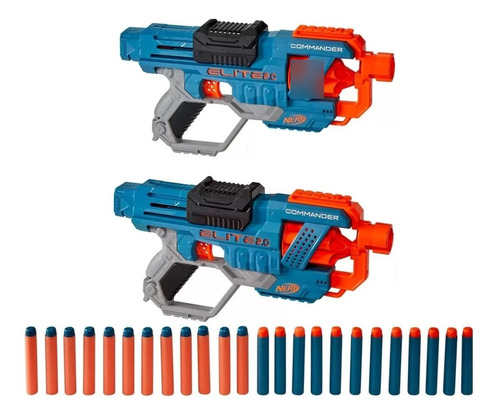 Lanzador Blaster De Juguete Nerf 2 Lanzadores 24 Dardos 