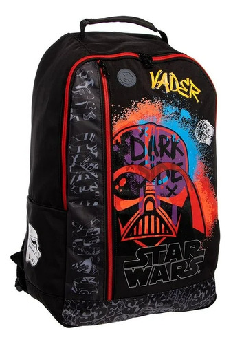 Mochila Unisex niños 178567 De Star Wars Color Negro Truzt