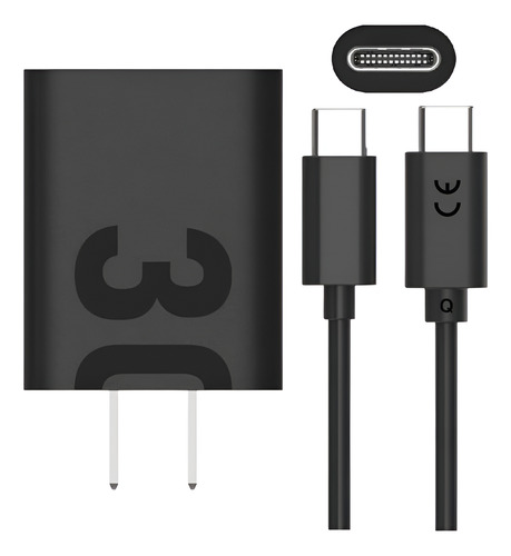 Turbo Power 30w Motorola Original Tipo C G9 Plus Edge 20 (Reacondicionado)