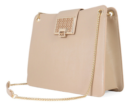 Bolsa de pele de animal Cloe Large Look para mulheres, cor marrom