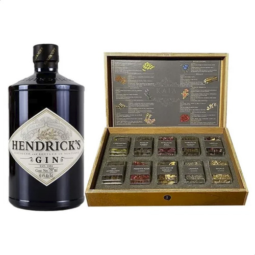 Gin Hendricks Ginebra + Estuche Mixologia Botanica Gin Kaia