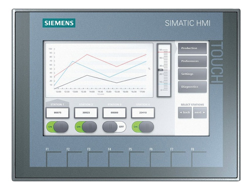 Siemens Hmi Ktp 1200 Basic Pn - 6av2123-2mb03-0ax0