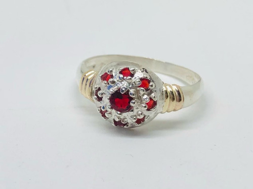 Anillo Plata Y Oro 1416 Frutilla