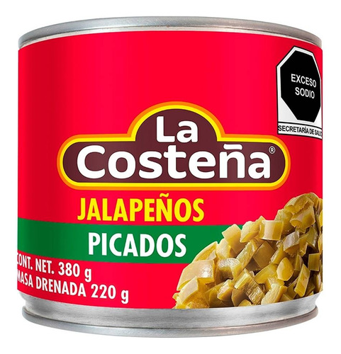Chiles Jalapeños La Costeña Picados En Escabeche 380 G