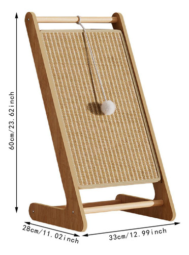 Cat Scratcher Vertical Cat Risk Almohadilla De Yute Común