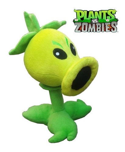 Plantas Vs Zombies Peluche Muñeco Lanzaguisante Repetidora