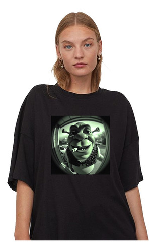 Remera Shrek Smoke Personalizada Aesthetic Unisex Algodón