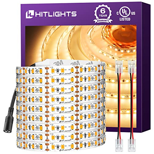 Tiras De Luces Led Color Blanco Cálido De 24.6 Pies, C...