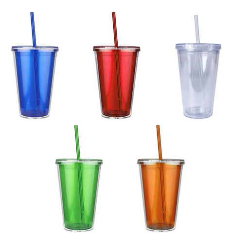 Vaso De Plastico Doble Pared Promocional 50 Pzs Personalizad