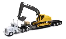 Comprar 1\u002F32 Peterbilt 379 Cama Baja C\u002F Excavadora Newray