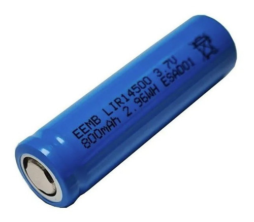 Pila Batería Recargable 14500 3.7v 800 Mah Li Ion