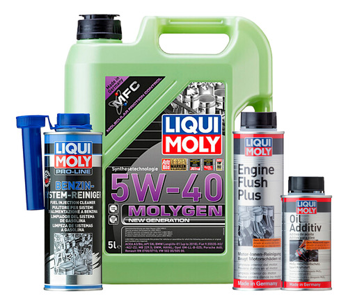 Pack Molygen 5w40 Oil Additiv Pro-line Liqui Moly Con Regalo