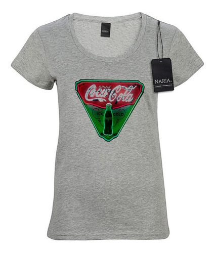 Remera Dama Coca Cola Dibujo Art Logo - Maco5