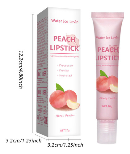 Bálsamo Hidratante Para Brillo De Labios Peach Lipgloss Que