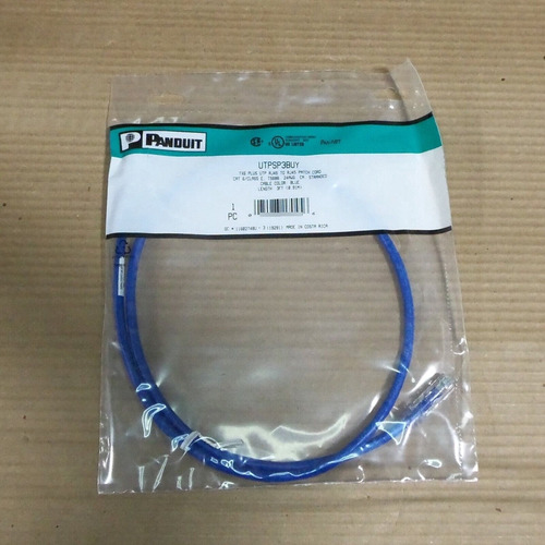 New Lot Of 12 Panduit Utpsp3buy Patch Cable Cord 3ft Cat Eez