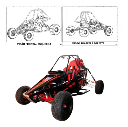 Projeto Para Construção Kart Cross Detalhado Pdf - Diy