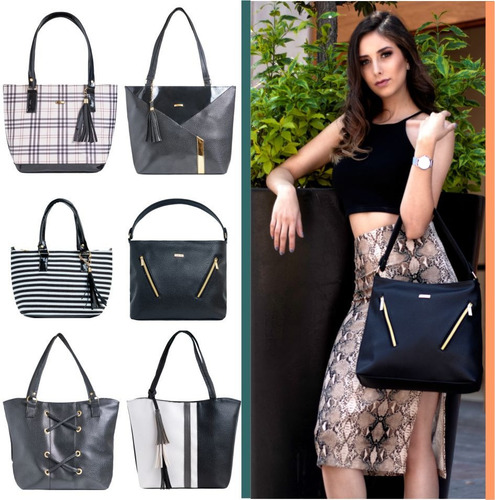 Imagen 1 de 10 de Paquete 5 Bolsas Dama #1 Bolsos Moda Y Mayoreo+envío+regalo