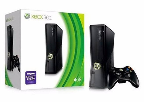 Xbox 360 Slim 4gb Preto Fosco - Excelente (Recondicionado)