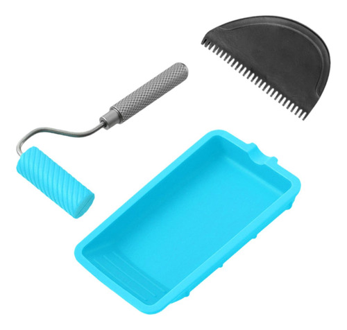 Kit De Rodillos De Pintura Con Bandeja Convenientes 3 Piezas