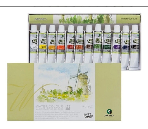 Imagen 2 de 3 de Kit Acuarelas + Pack Papel Acuarela + Pack De Pinceles
