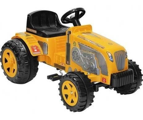 Mini Trator Infantil Pedal Fazendeiro Amarelo Biemme