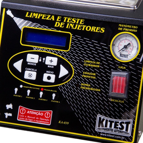 Imagem 4 de 5 de Maquina Limpeza Teste Bico Injetor Motos Honda Yamaha Kitest