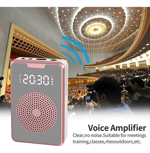 Amplificador De Voz Portátil Para Professores Com Fone De Ou