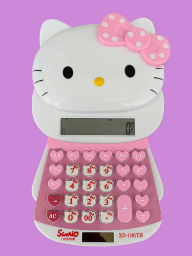 Calculadora Básica Modelo Hello Kitty Con Sonido Y Pilas