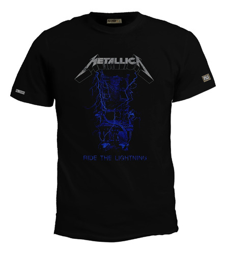 Camiseta Metallica Rock Metal Ride The Lightning Bto