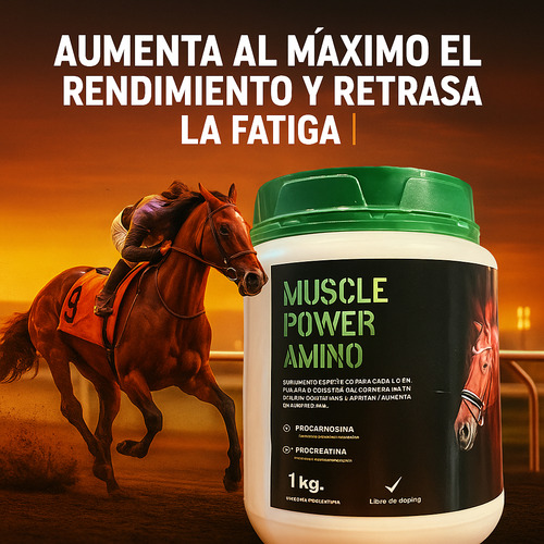 Suplemento Para Caballos Muscle Power Amino 1kg Laboquimica