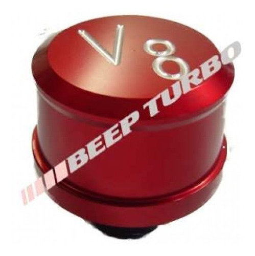 Filtro De Ar Para Respiro V8 Vermelho Beep Turbo