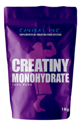 Creatina Monohidratada 100% Pura 1kg 333 Doses Canibal Inc