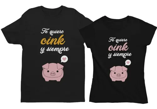 Camisas de cerditos para parejas hotsell