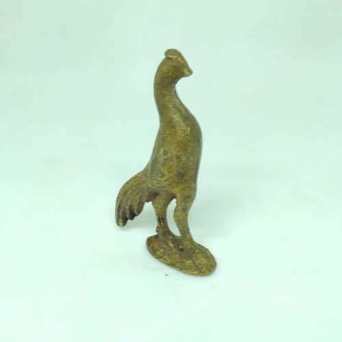 Figuras Estatuillas De Pavo Real De Bronce (Usado)