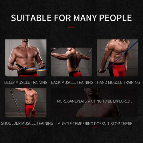 Ha 11pcs Elásticas De Resistencia Entrenamiento Ejercicio De