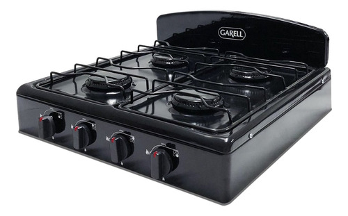 Parrilla a gas Garell Clásica PM4Q negro
