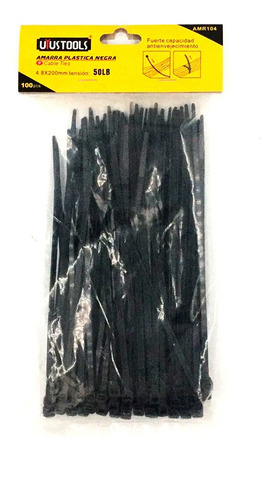 Abrazaderas Plásticas Multiuso De 200mm Pack 100 Unidades
