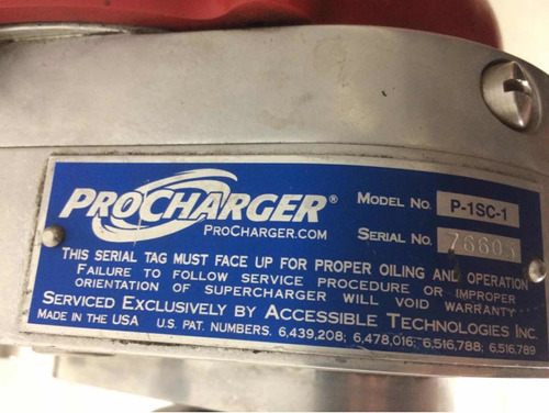 Procharger Para Silverado Motor 4.8 5.3 6.0 6.2 Año 99-13