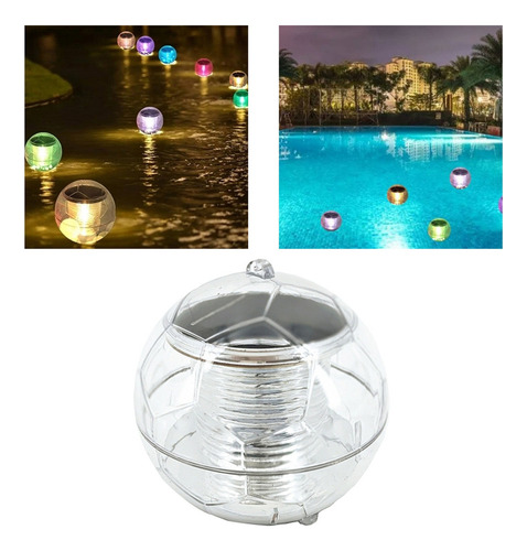 / Luces De Piscina Flotante Globo Led Solar Colorido Spa