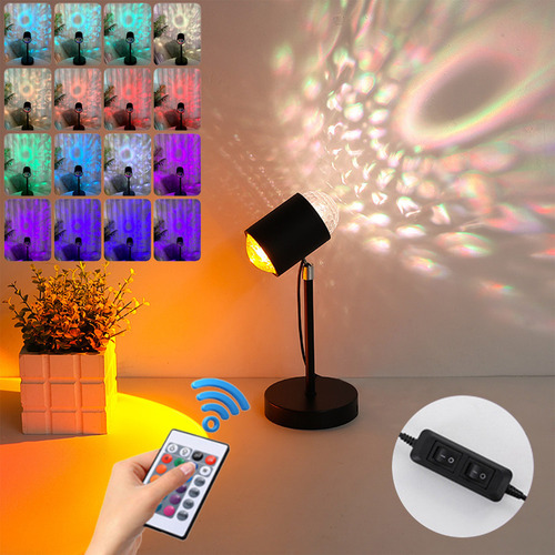 Lámpara De Mesa Water Ambient Light Sunset Projection Projec