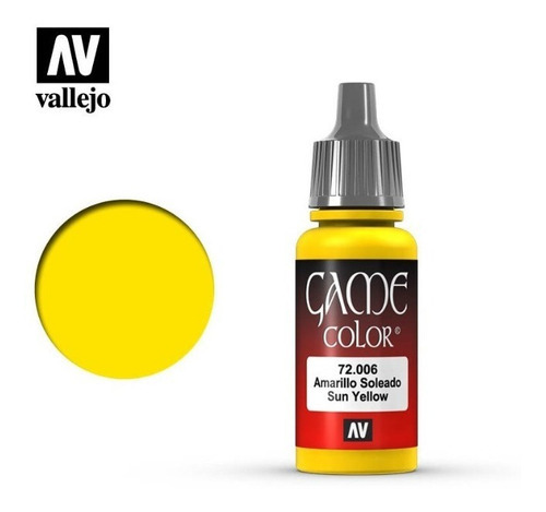 Pintura Acrílico Vallejo- Game Color Amarillo Soleado 