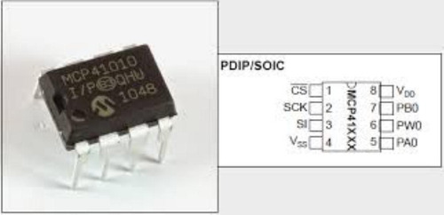 Potenciometro Digital Mcp41010 10k 256 Taps Arduino, Pic