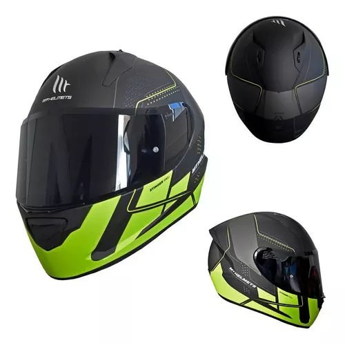 Casco Para Moto Mt Helmets Stinger Ff105b New Gp Amarillo