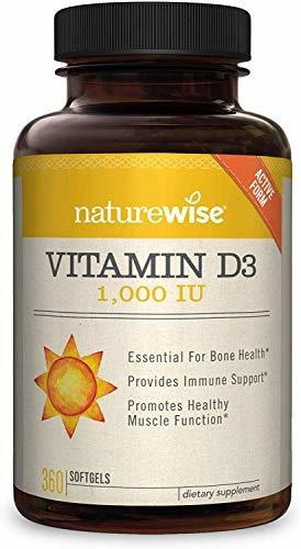 Naturewise Vitamina D3 1.000 Ui (1 Año De Alimentación) Para