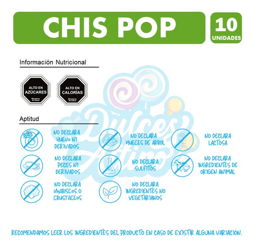 Chispop Tamaño Colación De Evercrisp (pack Con 10 Unidades)