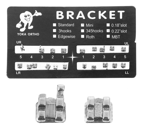 Juego De Soportes Ortodónticos De Acero Inoxidable