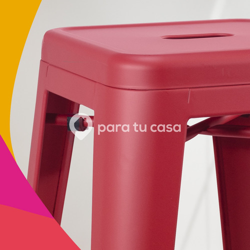 Imagen 4 de 11 de Set X 6 Banquetas Taburete Tolix Desayunadora Cocina 76 Cm