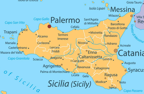 Mapa De Italia En Pdf Y Ai Vectorizado