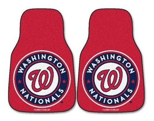 Fanmats Mlb Washington Nacionales Alfombra De Coche (cabeza 